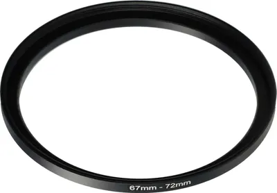 Produktbild von vhbw Step-Up-Ring Adapter 67mm - 72mm für Kamera Objektiv - Filteradapter, Metall Schwarz