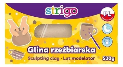 Produktbild von Natürlicher Modellierton 520 g STRIGO