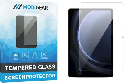Produktbild von Mobigear  Samsung Galaxy Tab S9 FE Plus Panzerglas Gehärtetes Glas Displayschutz - Hüllenfreundlich - Schwarz