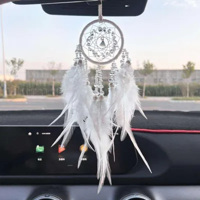 Produktbild von Handgemachter Traumfänger im Boho-Stil für Auto- und Wanddekoration