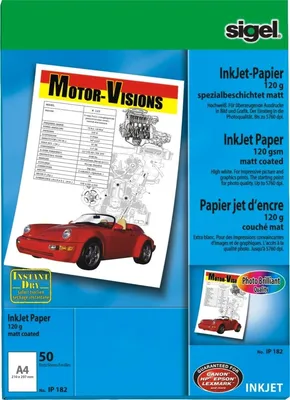 Produktbild von Inkjetpapier A4 120g/qm spezialbeschichtet hochweiß VE=10x50 Blatt