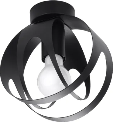 Produktbild von Deckenleuchte TULOS schwarz 1xE27 15W Stahl 21x16x16cm Sollux Lighting