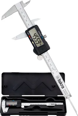 Produktbild von Iskra Messschieber digital Edelstahl Tiefenmesser 150mm Schieblehre, LCD-Display