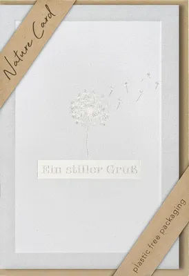 Produktbild von Trauerkarte Nature Card „Ein stiller Gruß“, mit Umschlag