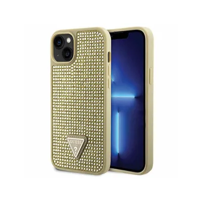 Produktbild von Guess Guhcp14Mhdgtpd Hülle Für Iphone 14 Plus 6,7 - Goldenes Strass-Dreieck