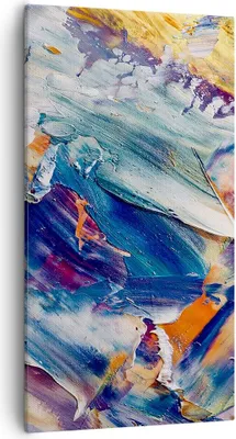 Produktbild von Bild auf Leinwand - Leinwandbild - Einteilig - Die Farben Farbe Abstraktion - 55x100cm - Wand Bild - Wanddeko - Wandbilder - Leinwanddruck - Bilder - Wanddekoration - Leinwand bilder - PA55x100-5113