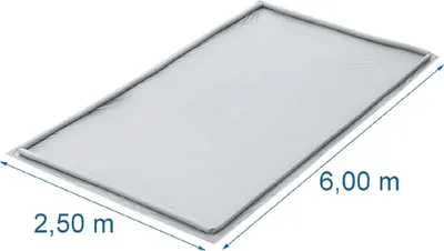 Produktbild von Vorzeltboden mit aufblasbarem Rand 2,5-3 bis 6 Meter Überschwemmungsschutz 2025