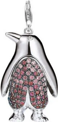Produktbild von Esprit Charm Anhänger 925er Sterling-Silber Silber Rot Zirkonia ESCH90976C000