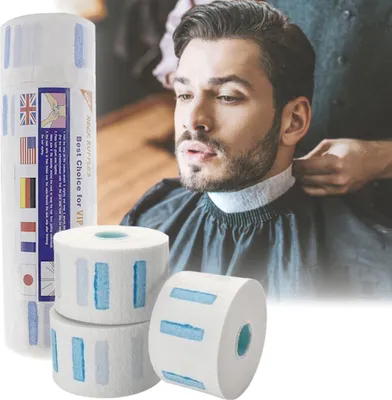 Image de Les colliers de coiffeur barbier jetables de protection jetables 100 pièces colliers de protection imperméables