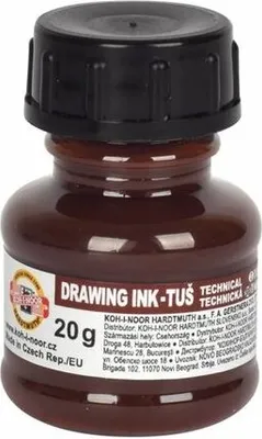 Produktbild von KOH Zeichentusche Technisches Zeichnen 20g braun