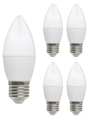 Produktbild von Kobi E27 LED-Lampe B35 9W 806lm 4000K neutralweiß 5 Stück