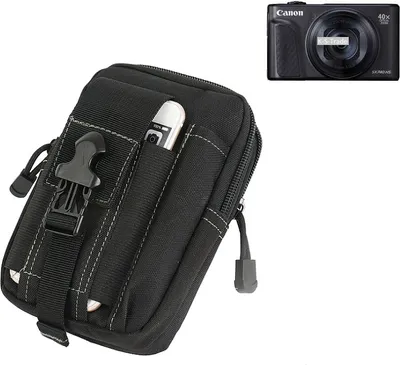 Produktbild von K-S-Trade Holster Kamera-Tasche kompatibel mit Canon PowerShot SX740 HS Gürtel-Tasche mit Extrafächer schwarz 1x