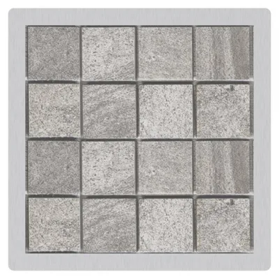 Obrázok produktu pre Mriežka pre nerezové podlahové vpuste 92×92mm, pre vloženie dlažby