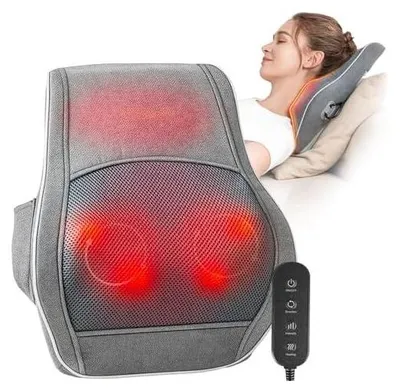 Produktbild von Brelley Massagegerät, Nackenmassagegerät mit Wärme, Shiatsu Rückenmassagegerät mit 3D Tiefengewebs Massagegeräte für Nacken, Rücken, Beine - Geschenke für Frauen, Männer & Eltern