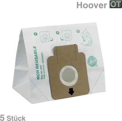 Produktbild von HOOVER Filterbeutel 35600637 für Staubsauger | Beutel für Filter, Filterbeutelmodul, Beutelkomponente, Auffangfilter