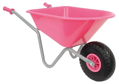 Image de Matrix, brouette pour enfants, rose. Brouette pour enfants, couleur rose, capacité de charge de 40 kg
