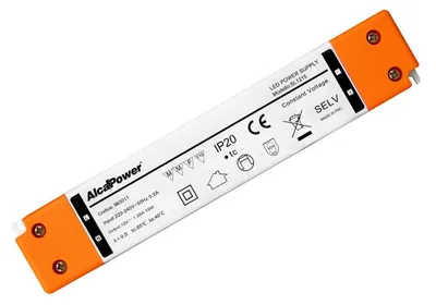 Obrázok produktu pre Alcapower 24 V, 15 W, 0,625 A, IP20, spínaný napájací zdroj pre osvetlenie, kompaktný napájací zdroj pre profesionálne inštalácie.