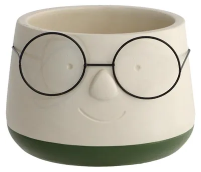 Produktbild von Topf mit Brille Ø13,5 h: 10,5 cm (6 Stück) [IFS-33094]