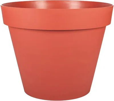 Produktbild von Runder Blumentopf – – Toskana – Ø 48 cm – 43 l – Für drinnen und draußen – Ø 47,5 x H 40 cm – Terrakotta-Orange