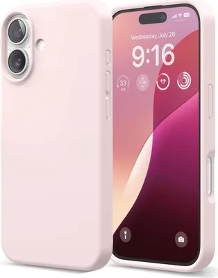 Produktbild von Hülle für Apple iPhone 16 Handy Case Handy Schutz Hülle Silikon Cover Handyhülle, rosa