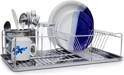 Obrázok produktu pre Stojan na riad s košíkom na príbory XL