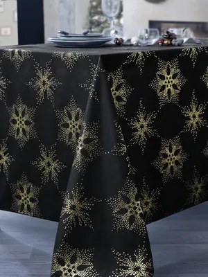Runder Tischläufer Polyester Gold 180 cm elegant