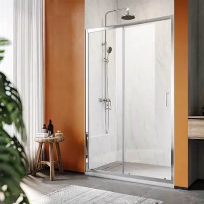Immagine prodotto di Cabine doccia SUNXURY con porta scorrevole e vetro temperato di sicurezza 100 x 185 cm