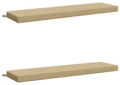 Imagen del producto de Cojines para bancos SOEST 2 uds. 100% Poliéster Beige