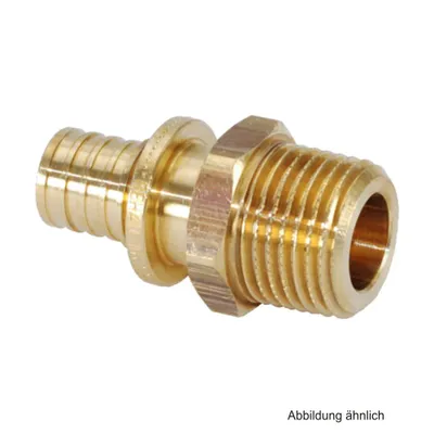 Produktbild von Rehau Rautitan RX Übergang mit AG, 25 mm x R 3/4 (L18), Rotguss