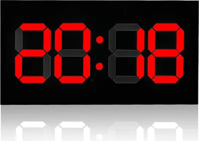 Image de Horloge digitale 3D en acrylique Télécommande Calendrier Perpétuel Réveil Simple Chiffre Rouge