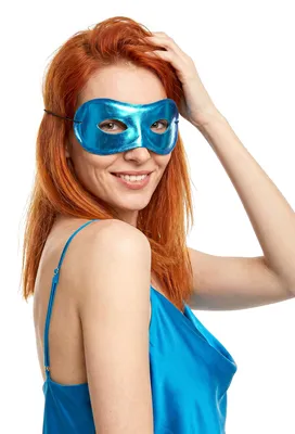 Produktbild von Augenmaske Karnevalsmaske blau - Einheitsgröße