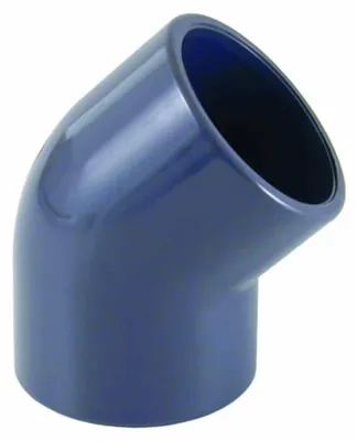 Obrázok produktu pre PVC - U 45° koleno 20 mm PN16