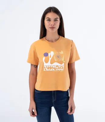 Imagen del producto de Camiseta de mujer Hurley Damen, modelo "Another Time", color arcilla, talla M