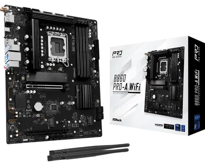 Image de ASRock B860 Pro-A WiFi DDR5 Intel S1851 retail (90-MXBRL-A0UAYZ)