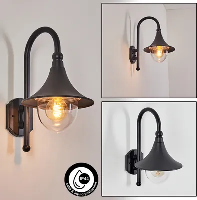 Produktbild von Paraolo »Paraolo« Außenwandlampe aus Aluguss in schwarz