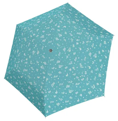 Image de doppler parapluie de poche parapluie Zero Magic Minimally Aqua Blue turquoise