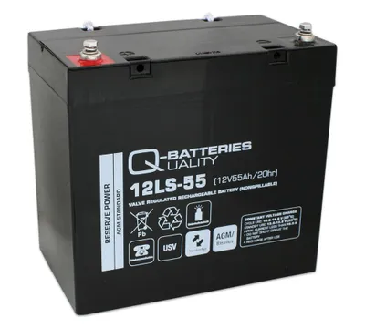 Produktbild von Q-Batteries 12LS-55 / 12V - 55Ah Blei Akku Standard-Typ AGM VRLA 10 Jahres Typ