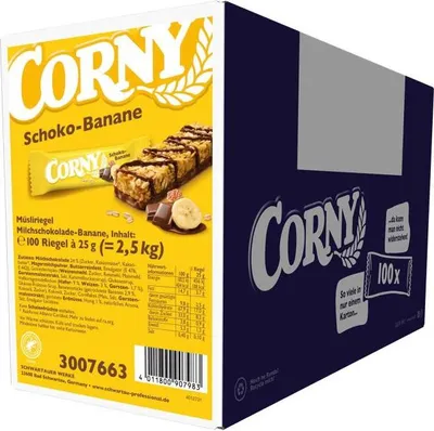 Produktbild von CORNY Schoko-Banane Müsliriegel 100 Riegel