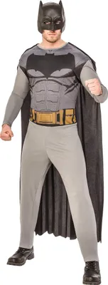 Produktbild von Batman-Herrenkostüm Lizenzkostüm Comic grau-schwarz - XL