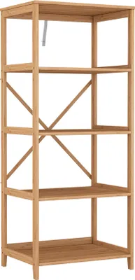 Imagen del producto de Estantería Vicco Novaro Bambú 48.3 x 114 cm con 5 compartimentos, Model 54876