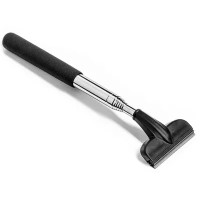 A product shot of a telescopic squeegee on a white background.