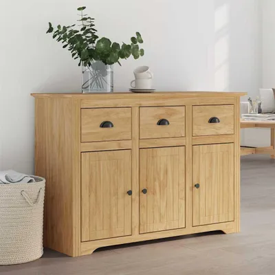 Zdjęcie produktu dla vidaXL Kredens BODO Miód brązowy 115,5 x 44 x 80 cm Materiał drewnopochodny