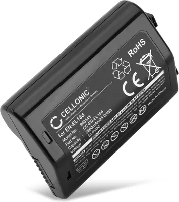 Produktbild von CELLONIC 1x Akku für Kamera Kompatibel mit Nikon D6, Z 9, EN-EL18d - (2600mAh , 10.8V)