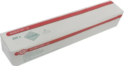 Produktbild von NOBA Nobatop 12 unsterile Vlieskompressen 6- lagig 5 x 5 cm