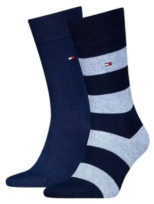 Produktbild von Tommy Hilfiger - Socken für Herren (2er-Pack) NA1125 (43 EU - 45,5 EU) (Blau/Hellblau)
