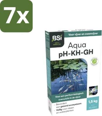Image de Aqua pH KH GH - Produit pour l'équilibre de l'eau - 1,5 kg - Emballage en vrac - 7 unités