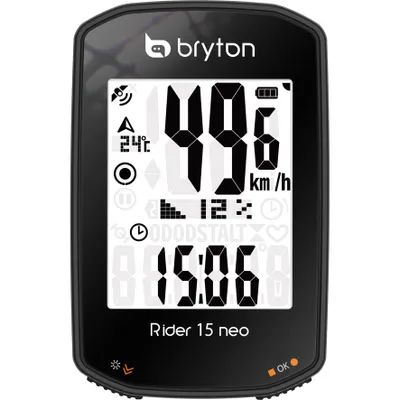 Produktbild von Bryton Fahrradcomputer Rider 15 Neo 46.1x71.1x21.6mm Schwarz