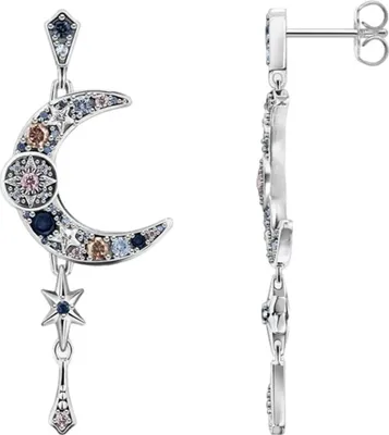 Produktbild von THOMAS SABO Ohrstecker "Mond und Stern" Silber H2200-945-7