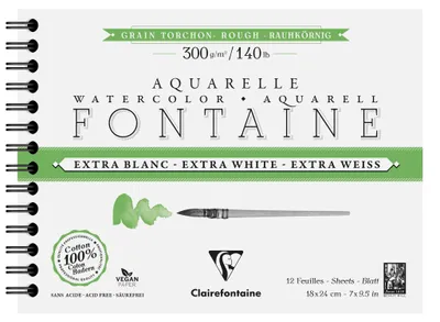 Zdjęcie produktu dla Clairefontaine Fontainewhite Szkicownik 12 18 x 24 cm 300 g