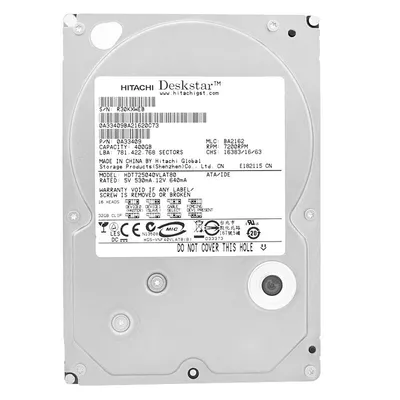 Produktbild von Festplatte Hitachi 400Gb HDT725040VLAT80 8Mb Cache 7200Rpm PATA 3,5" Zoll